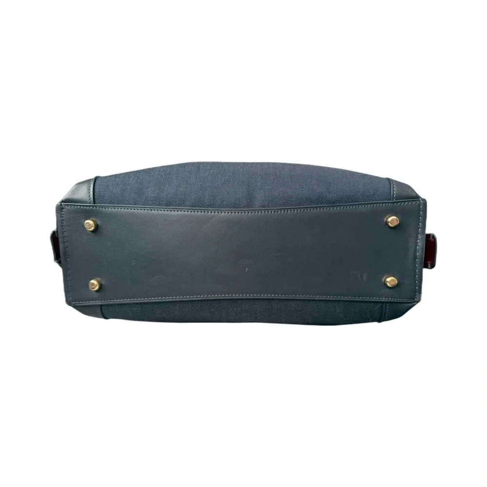 Coach Dalton 31 Horse and Carriage Jacquard Shoulder Bag - Blue Denim. LIKE NEW - Picture 7 of 13